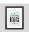 The adventure begins Framed poster